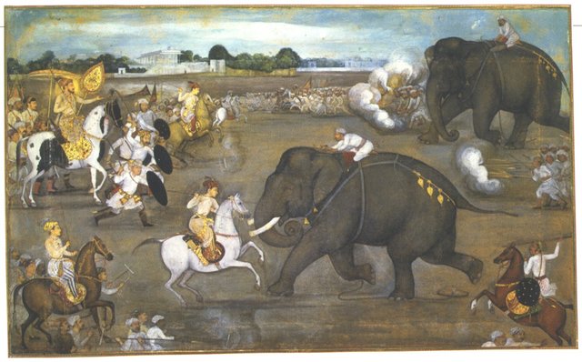Mughal army defeats the Surs