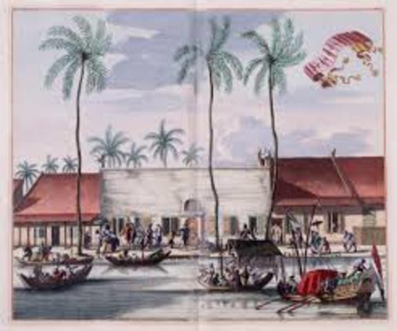 English and Dutch begin moving into Asia