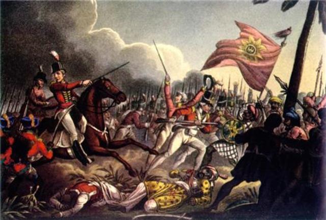 The Mughal army defeats the surs