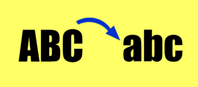 Ya no más MAYÚSCULAS