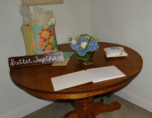 Guest sign-in table.
