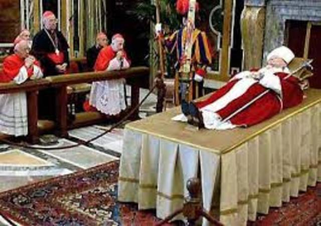 Pope John Paul II dies