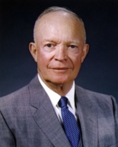 Dwight D. Eisenhower is elected president