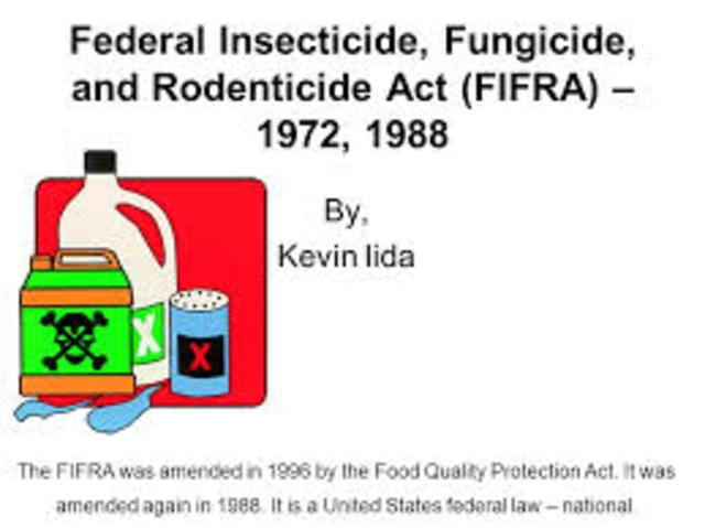 Federal Insecticide, Fungicide, and Rodenticide Act(Pollution)