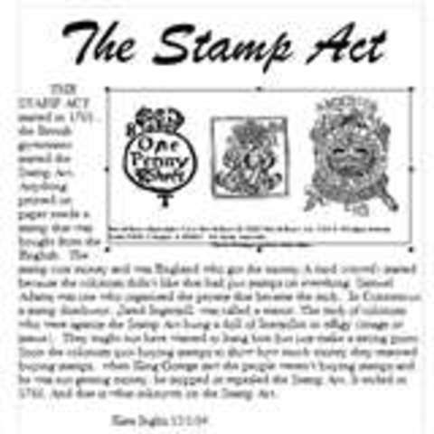 The stamp act