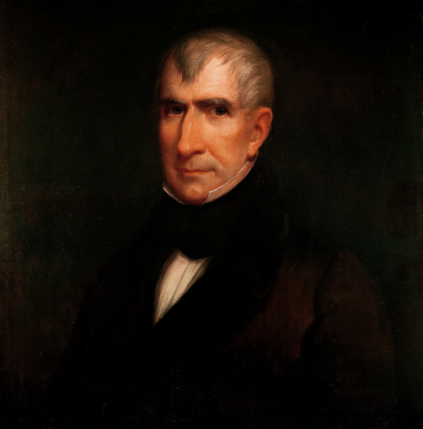 William Henry Harrison inaugurated