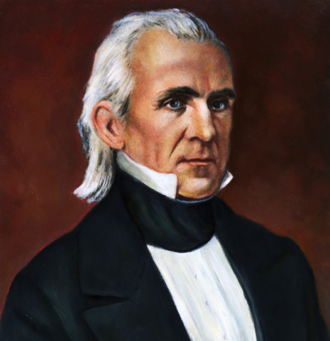 James K. Polk inaugurated
