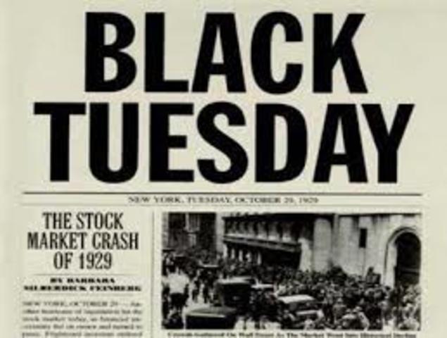 Stock Market Crash “Black Tuesday”
