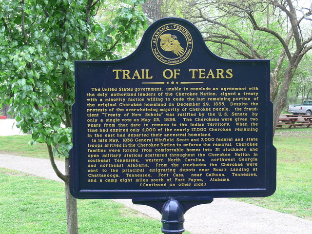 Trail of tears starts