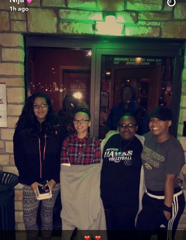 Went out to eat with my friends