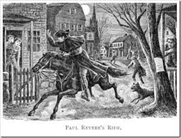 The midnight ride of Paul Revere