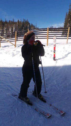 Skiing Down Monarch Mountain
