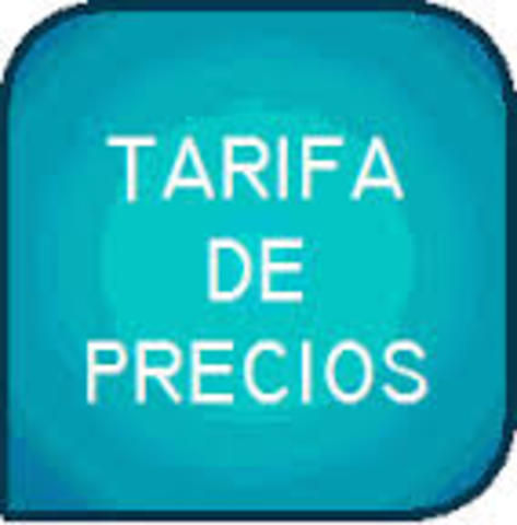 tarifas y precios