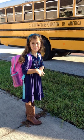 First day of kindergarten at Chets Creek