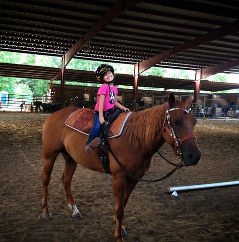 First time riding a horse