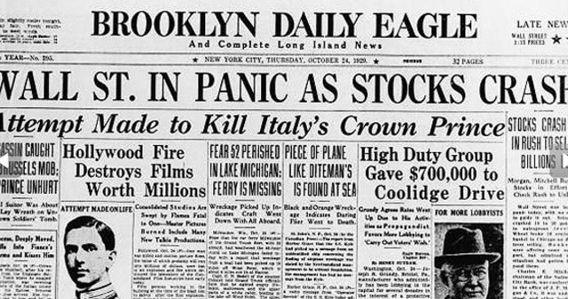 Incidencias debido a la brusca caída de la Bolsa de Nueva York