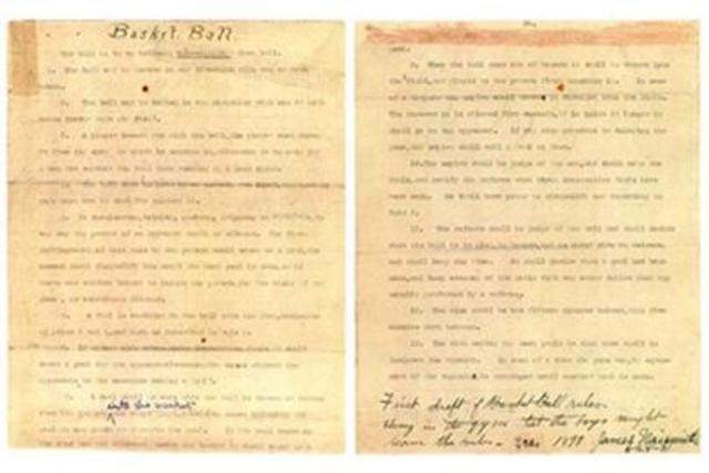 Primer Reglamento de Baloncesto (13 Reglas)