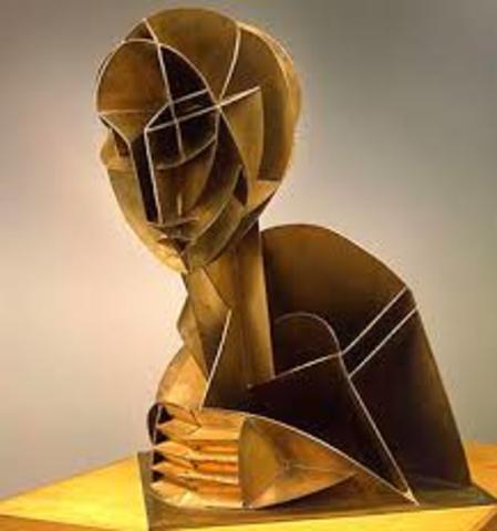 Cabeza n2 por Naum Gabo