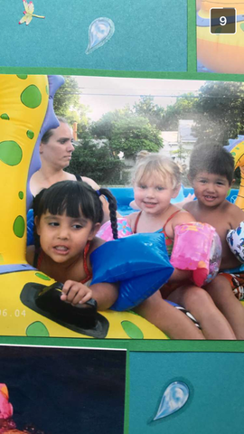 Swimming with my cousins