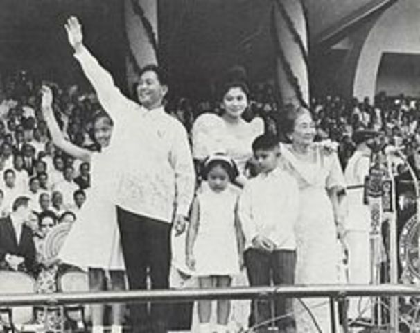Marcos elected president ( November 9 1965 - takes office on January 1 1966)