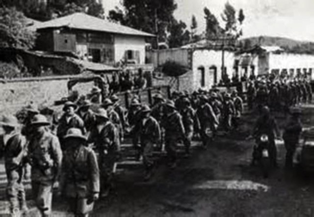 1935 Italian Army invades Ethiopia in Africa
