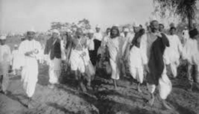 Gandhi Marches the Salt March