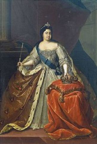 Empress Catherine I took over