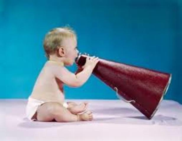 I said my first words.