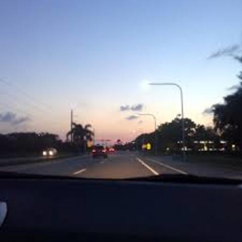 The car ride back home