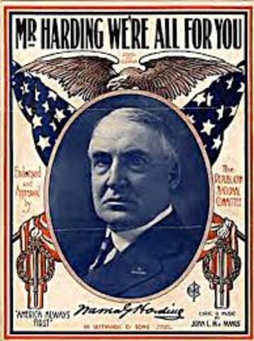 warren g harding return to normalcy speech