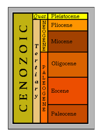 Cenozoic Era: 65 million years ago