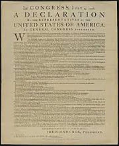 Declaration of Independence. The day America was wanted to be free.