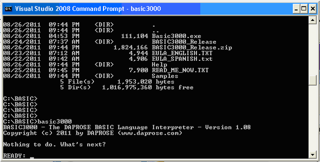 Creación del lenguaje de programación "Basic"