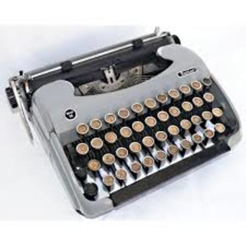 Máquinas de escribir pequeñas y portátiles
