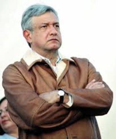 Andres Manuel Lopez Obrador is elected president of the party.