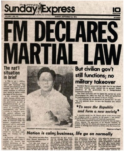 Declaration of martial law