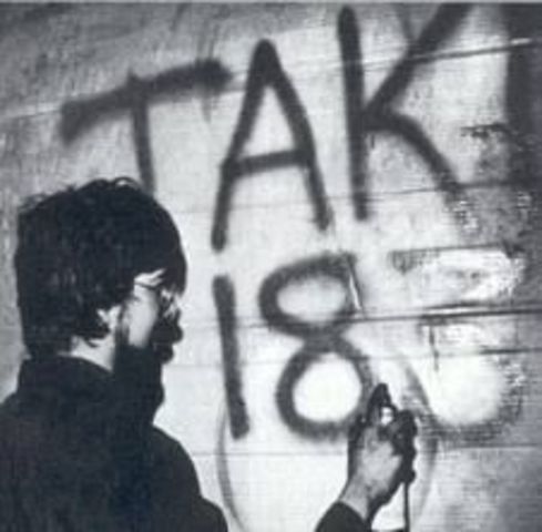 The first famous graffiti writer