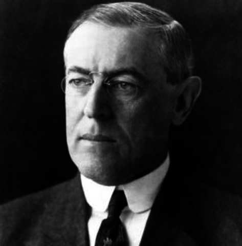 Woodrow Wilson inaugurated