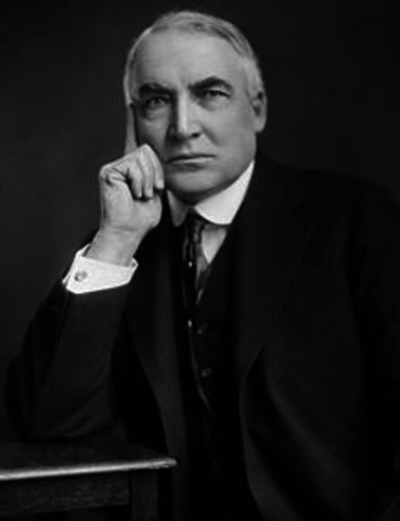Warren G. Harding inaugurated
