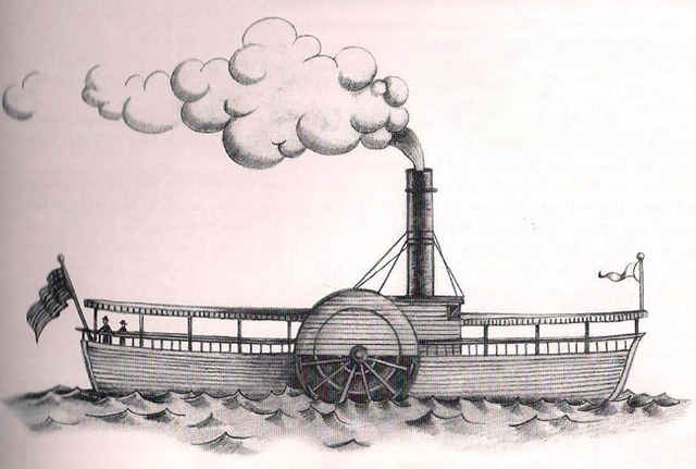 The steam boat