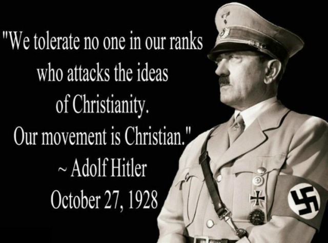 D. Hitler only accepts Christians