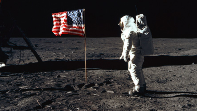 Man walks on the moon