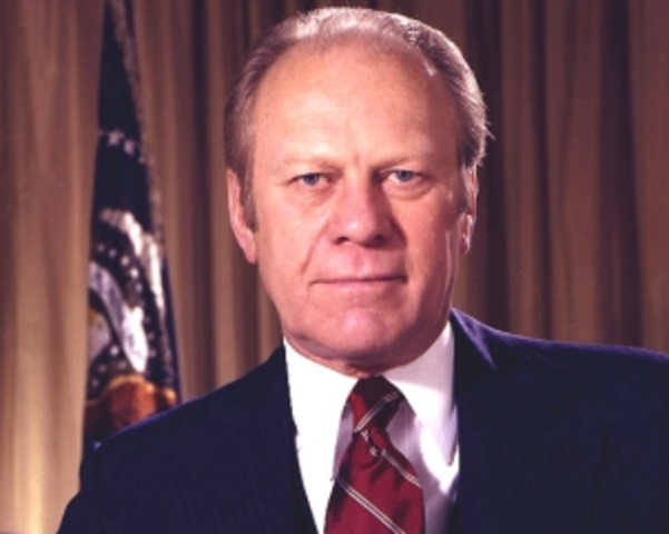 Gerald Ford succeeds President Nixon