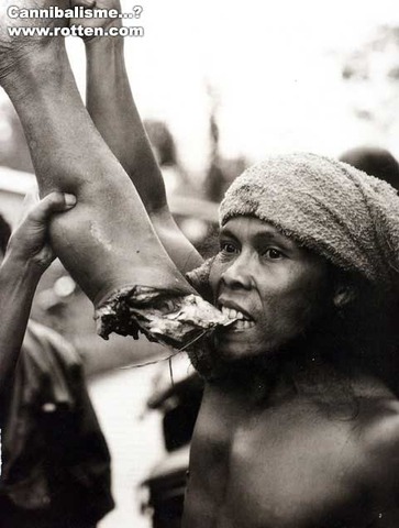 First time a human has eaten an other Human