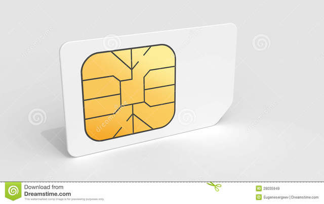 Las tarjetas SIM blancas