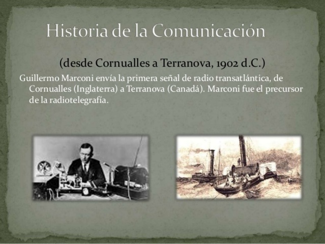 Primer señal de radio Transatlántica