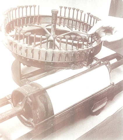 Modificación de la máquina de escribir