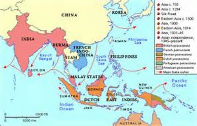 EL COLONIALISMO EN ASIA