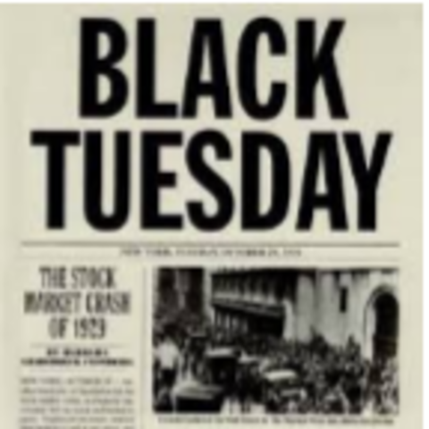 Stock Market Crash "Black Tuesday"