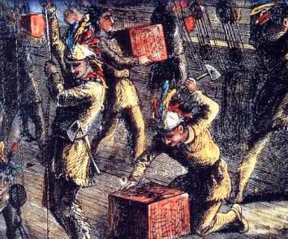 The boston tea party